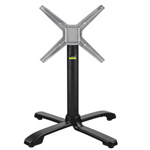 Base de table réglable automatiquement en aluminium de qualité supérieure SX 26 avec finition revêtement poudré noir durable - Product Image 1