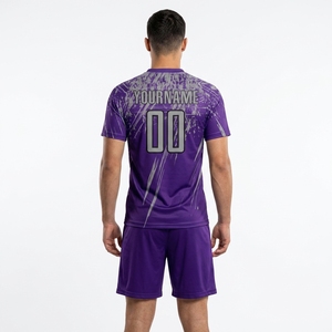 Dry Fit 100% <b>Polyester</b> Moisture-Wicking Football Jerseys Set Family Soccer Wear Custom Printing Logo Football <b>Shirt</b> Shorts Set - Product Image 5