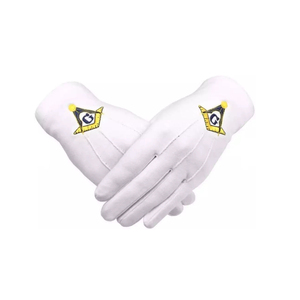 Guantes Masónicos para Iglesia, Guantes Masónicos 100% Algodón, Suaves, Bonitos, Duraderos, Precio Económico, OEM - Product Image 3