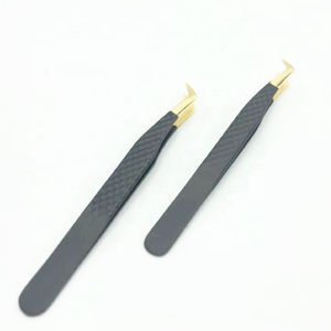 Pinces à cils en acier inoxydable, fournisseur d'outils de beauté, pinces à cils professionnelles pour extensions de cils - Product Image 3