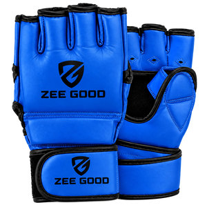 Gants d'entraînement en cuir pour MMA, style décontracté et professionnel, demi-doigts, pour le kick-boxing, poignées sans doigts, gants MMA - Product Image 3