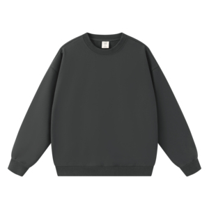 Sudadera sin Capucha Bordada con Logotipo Personalizado al por Mayor, Color Sólido, Tejido Grueso, Unisex, Corte Holgado, Primavera - Product Image 5