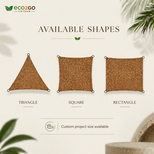 ผ้าใบกันแดดใยมะพร้าวสั่งทำขนาดพิเศษสำหรับขายส่ง - ป้องกันรังสียูวีด้วยเส้นใยธรรมชาติ เหมาะสำหรับใช้กลางแจ้งในสวน ลานบ้าน และงานปาร์ตี้ - Product Image 2