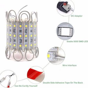 Módulo de Tira LED SMD 5050 Superbrillante, Impermeable IP65, Lámpara de Señalización de 12V CC - Product Image 4