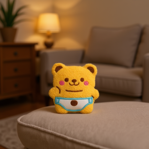 Ornamento Decorativo a Forma di Orso Ilan, 1 Pezzo, Decorazione per la Casa in Tessuto - Product Image 3