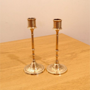 Wholesale Antique Style <b>Brass</b> <b>Candlestick</b> Holders Set 2 Candle Stand High Quality Metal Handmade Eco-Friendly Easter Competitive - Product Image 6