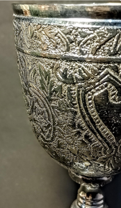 Copa de latón dorada grabada, hecha a mano y soplada a mano, de 51-100 ml de capacidad, para rituales judíos, la más vendida. - Product Image 6