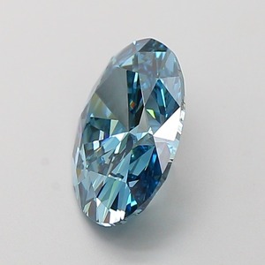 Diamant ovale brillant de 2,02 carats, bleu vif fantaisie, cultivé en laboratoire, clarté VS1, polissage excellent, pierre précieuse CVD de qualité supérieure, bijou élégant - Product Image 3