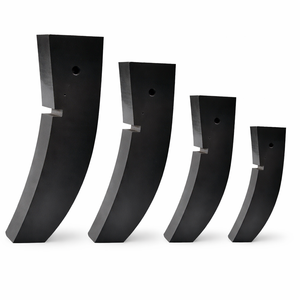 Industrial Style Metal Furniture <b>Leg</b> Black Curved <b>Sofa</b> Cabinet Support Foot Replacement Heavy Duty OEM Factory Supply - Product Image 1