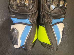 Gants de moto de course en cuir pleine fleur légers de qualité supérieure avec protections métalliques, longues manchettes, imperméables, pour motocross - Product Image 4