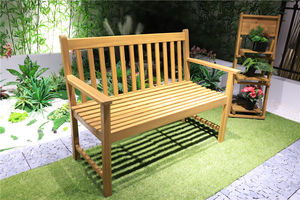 Banc de jardin en bois contemporain | Siège extérieur durable pour villas et hôtels | Fabriqué au Vietnam - Product Image 6