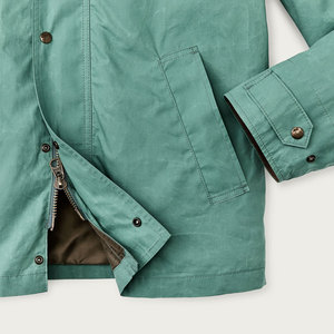 Chaqueta Acolchada de Lona Negra Unisex, Cierre de Cremallera, Bolsillos en el Pecho, Estilo Ropa de Trabajo, Corte Regular, Ropa de Otoño, Forro de Algodón, Secado Rápido - Product Image 3