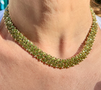Collier ras du cou en alliage plaqué or 14 carats sans nickel, avec chaîne à maillons et diamants sertis clos, bijoux de mode pour femme, idéal pour mariage