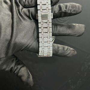 Reloj de Diamantes Cultivados en Laboratorio de Alta Calidad, Totalmente Nuevo, con Incrustaciones de Diamantes Incoloros para Hombre, Precio al por Mayor de la Mejor Calidad - Product Image 3