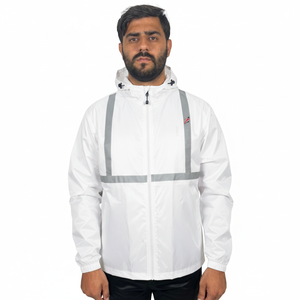 เสื้อแจ็คเก็ตกันลมแบบมีโลโก้สั่งทำขายส่ง เสื้อแจ็คเก็ตโค้ชไนลอน ระบายอากาศได้ดี มีไซส์ใหญ่พิเศษสำหรับผู้ชาย - Product Image 1