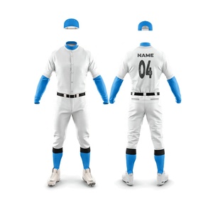 Ensemble de vêtements de sport personnalisé pour équipe de baseball et de softball 2024, nouveau design, respirant, séchage rapide, antibactérien, polyester, pantalon 2 pièces - Product Image 3