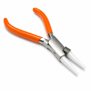 Heavy Duty Nylon Jaw Pliers Flat Nose Jewelry Tool Non Scratch <b>Wire</b> Bending Shaping <b>Craft</b> DIY Beading Repair Tool - Product Image 1