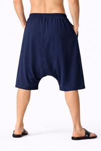 Wholesale Custom Men's Drop Crotch <b>Harem</b> <b>Shorts</b> Casual Drawstring Pocket <b>Shorts</b> OEM ODM Manufacturer - Product Image 3