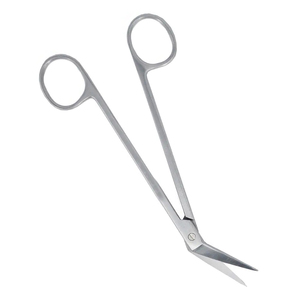 Ciseaux à gencives dentaires Locklin en acier inoxydable, à bord de coupe denté et coudé, instrument chirurgical médical - Product Image 2