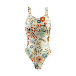 Custom Printed Designs OEM ODM Eco Friendly Breathable Anti Bacterial Windproof Scoop Neck 1 Piece Front Seamless Beachwear <b>Set</b> - Product Image 5