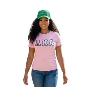 Gorra de Béisbol Ligera y Transpirable con Malla Verde y Rosa, Bordado de Letras Griegas, Ajustable, para Mujer, Casual, para Exteriores - Product Image 2