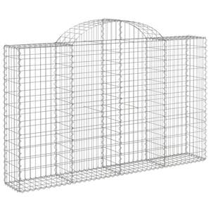 Ensemble de 4 grands paniers gabions durables en fer galvanisé argenté, barrières acoustiques - Product Image 3