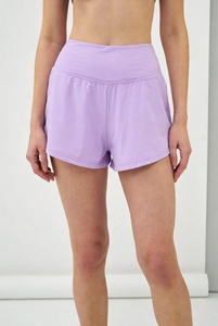 Shorts de Mujer con Logotipo Personalizado, Cintura Elástica, Spandex, Shorts Cortos para Mujer, Shorts de Moda para Venta al por Mayor - Product Image 6