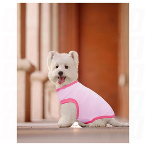 Chemises pour chiens de petite et moyenne taille, pour femelles, débardeur sans manches mignon, tee-shirt uni rouge rose, confortable, léger, respirant, pour tous les jours - Product Image 3