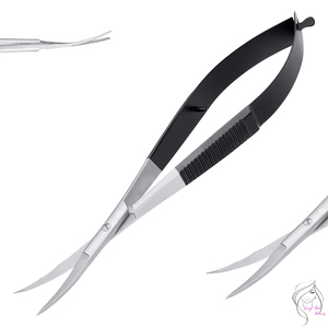 Ciseaux à cuticules professionnels, coupe-peaux mortes, en acier inoxydable, outil de manucure de pointe, design moderne et personnalisé. - Product Image 5