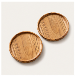 Premium Handcrafted Wood <b>Coasters</b> Eco-Friendly Round <b>Drink</b> <b>Coasters</b> <b>For</b> Home Office And Restaurant Table Protection Mats And Pad - Product Image 3