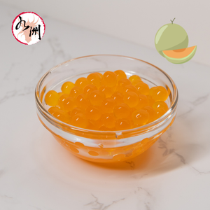 Perlas de Boba de Melón Cantalupo, Botella de 3.4 kg, Jugo de Frutas de Taiwán, Adorno para Té de Burbujas, Certificado Halal HACCP - Product Image 1