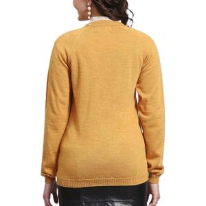 Cárdigan Casual Personalizado para Mujer, Cuello en V, Decoración con Botones, Mangas Largas, 100% Acrílico, Antiarrugas, Nuevo Diseño para Invierno - Product Image 2