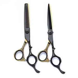 Ciseaux de coiffure 6'' en acier inoxydable JP, ensemble de ciseaux de barbier professionnels pour la coupe de cheveux, avec sac inclus - Product Image 2