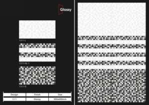 กระเบื้องบุผนังเซรามิกเคลือบเงาพรีเมียมรุ่นใหม่ ขนาด 30x60 ซม. 300x600 มม. สำหรับตกแต่งผนังภายในเพื่อพื้นที่ที่มีสไตล์ - Product Image 3
