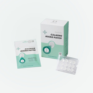 Mascarillas faciales de hidrogel Dailydeul Calming Micro Patch 4mg x 12 parches, 10 unidades, 1 caja, mascarilla facial en lámina, mascarilla facial con pantenol - Product Image 2