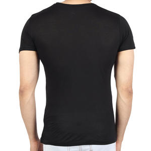 T-shirt à manches courtes pour homme, col rond, coupe ample, coton lourd 250 GSM, uni, basique, marque privée, fournisseur OEM ODM - Product Image 4