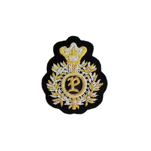 ตราสัญลักษณ์เสื้อเบลเซอร์คุณภาพเยี่ยม งานแฮนด์เมด บริการ OEM ตราสัญลักษณ์ ลวดทองคำ ยอดนิยมจากผู้ผลิต OEM แผ่นปะติดระบายอากาศได้ดี - Product Image 4