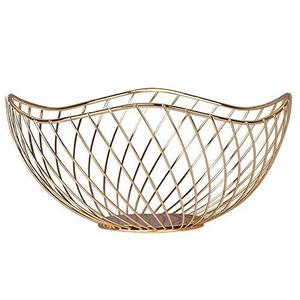 Cesta para frutas de metal con forma de hoja de loto, disponible en color personalizado - Product Image 3