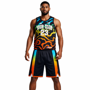 Ensemble de maillot et short de basketball de haute qualité, tissu anti-transpiration à séchage rapide, logo d'équipe personnalisé, nom, numéro, fourniture en gros OEM - Product Image 5
