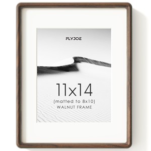 Cadre photo en bois de noyer 11x14 avec passe-partout 8x10 - Cadres photo en gros - Product Image 1