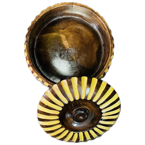 กล่องไม้แกะสลักลายสวยงามสำหรับใส่โรตี ปาราธา กล่องไม้สำหรับเก็บอาหารร้อน ภาชนะไม้สำหรับครัวเรือน ทำจากไม้มะม่วง - Product Image 5