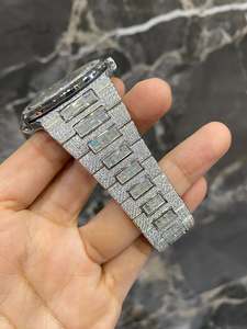 Reloj Mecánico Cuadrado con Incrustaciones de Moissanita, Caja de Acero Inoxidable, Resistente al Agua 30 Bar, Reloj de Pulsera para Hombre - Product Image 4