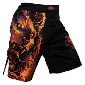 Pantalones Cortos de Boxeo MMA BJJ de Corte Alto Unisex con Logotipo Personalizado por Sublimación, Pantalones Cortos de Lucha Sin Gi para UFC, Entrenamiento de Kickboxing y Grappling, Cómodos - Product Image 1