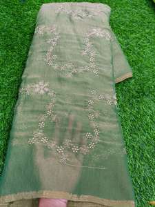 Tela de Seda Espacial a Granel con Trabajo Dana Cortado y Bordado de Cuentas, 44 Pulgadas de Ancho, Tela de Diseñador de Alta Calidad para Boutiques y Minoristas - Product Image 4