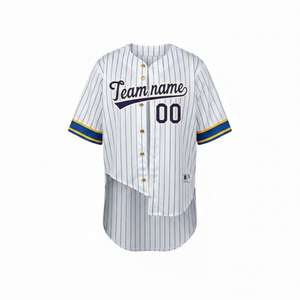 Maillot de baseball pour homme grande taille de haute qualité, col en V uni, coupe courte, dernière mode, respirant, séchage rapide, 100% polyester, personnalisable - Product Image 1