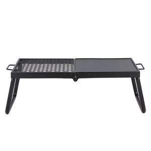 Grille de camping pliable 22,4 pouces en acier robuste avec grille en maille, équipement de cuisson portable pour foyer de camping - Product Image 2