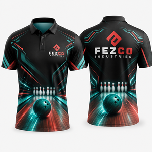 Custom Full Dye Sublimation Best Price Unisex Polo Shirts for <b>Bowling</b> Club Wholesale Price Cheap Rate - Product Image 4