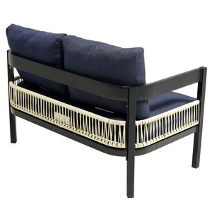 U_Style Multi-person Outdoor Iron <b>Sofa</b> Set Table Rattan Decoration <b>Waterproof</b> Rust-proof for Garden Lawn Outdoor Living Space - Product Image 6