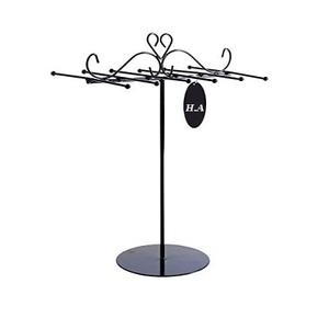 <b>Tree</b> Design Black Color Metal Jewelry <b>Stand</b> Highest Quality Customized Size Jewelry Display <b>Stand</b> From India - Product Image 2