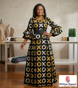 Tissu Ankara 100 % coton imprimé africain, fourni directement par l'usine, pour les créateurs de mode du Nigeria, du Ghana et du Sénégal – Textile imprimé africain - Product Image 3